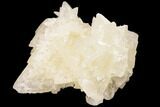 Fluorescent Calcite Crystal Cluster on Barite - Morocco #141022-2